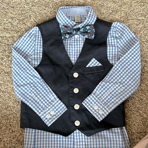 Class Club dress shirt, vest & tie